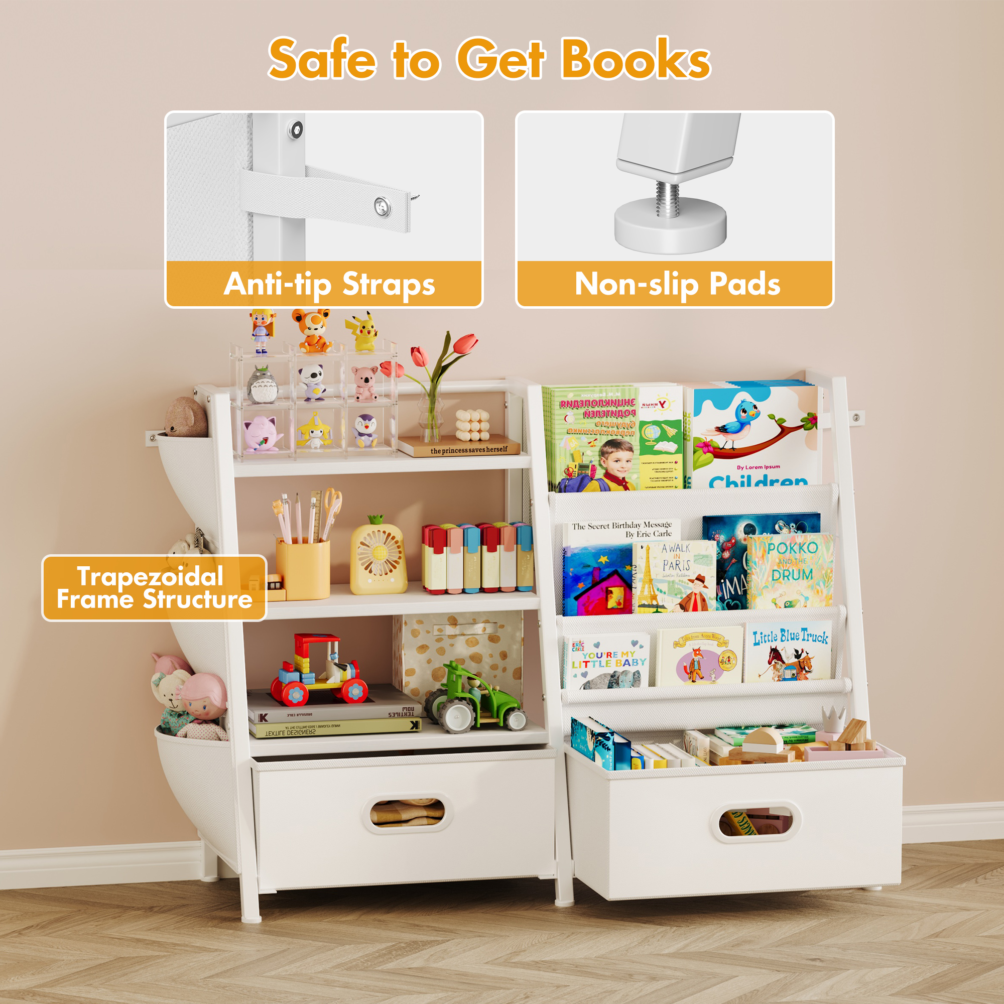 Modern Toddler Bookshelf Nurse - Baby Nursery Bookcase incelemesi ve fiyatı