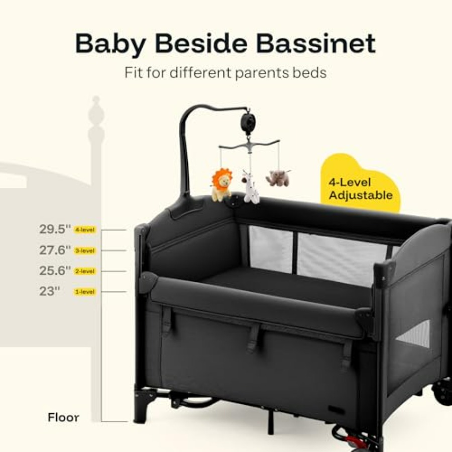 HARPPA 6 in 1 Portable Baby Pl - Bassinet Bedside Sleeper incelemesi ve fiyatı