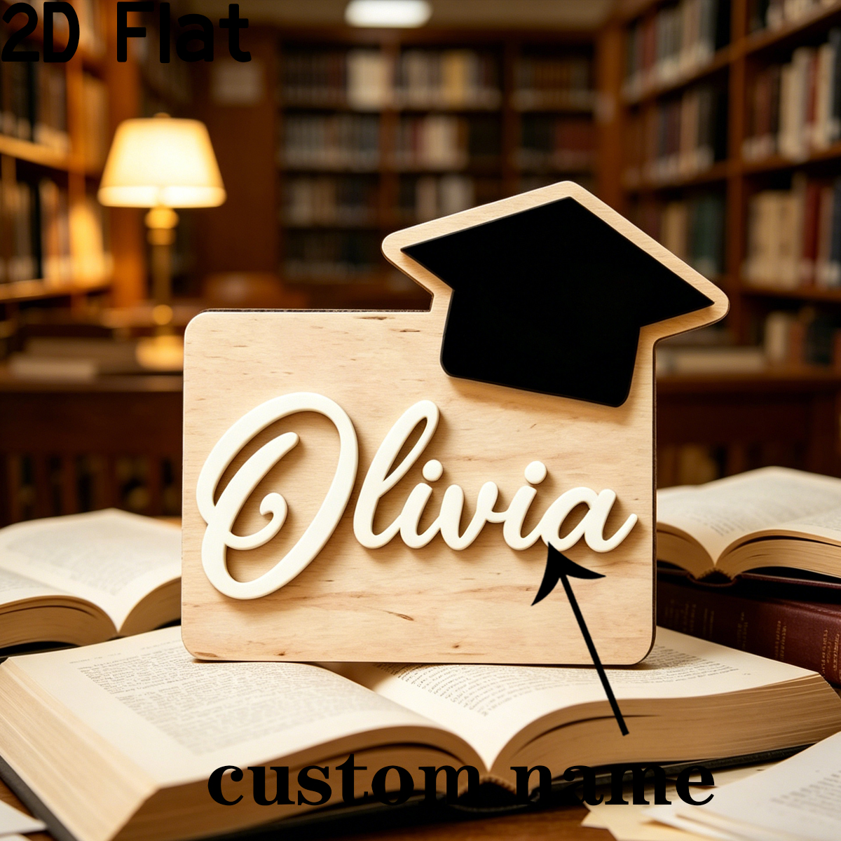 1Pc Custom Name Graduation Sea - Baby Nursery Wall Decor incelemesi ve fiyatı