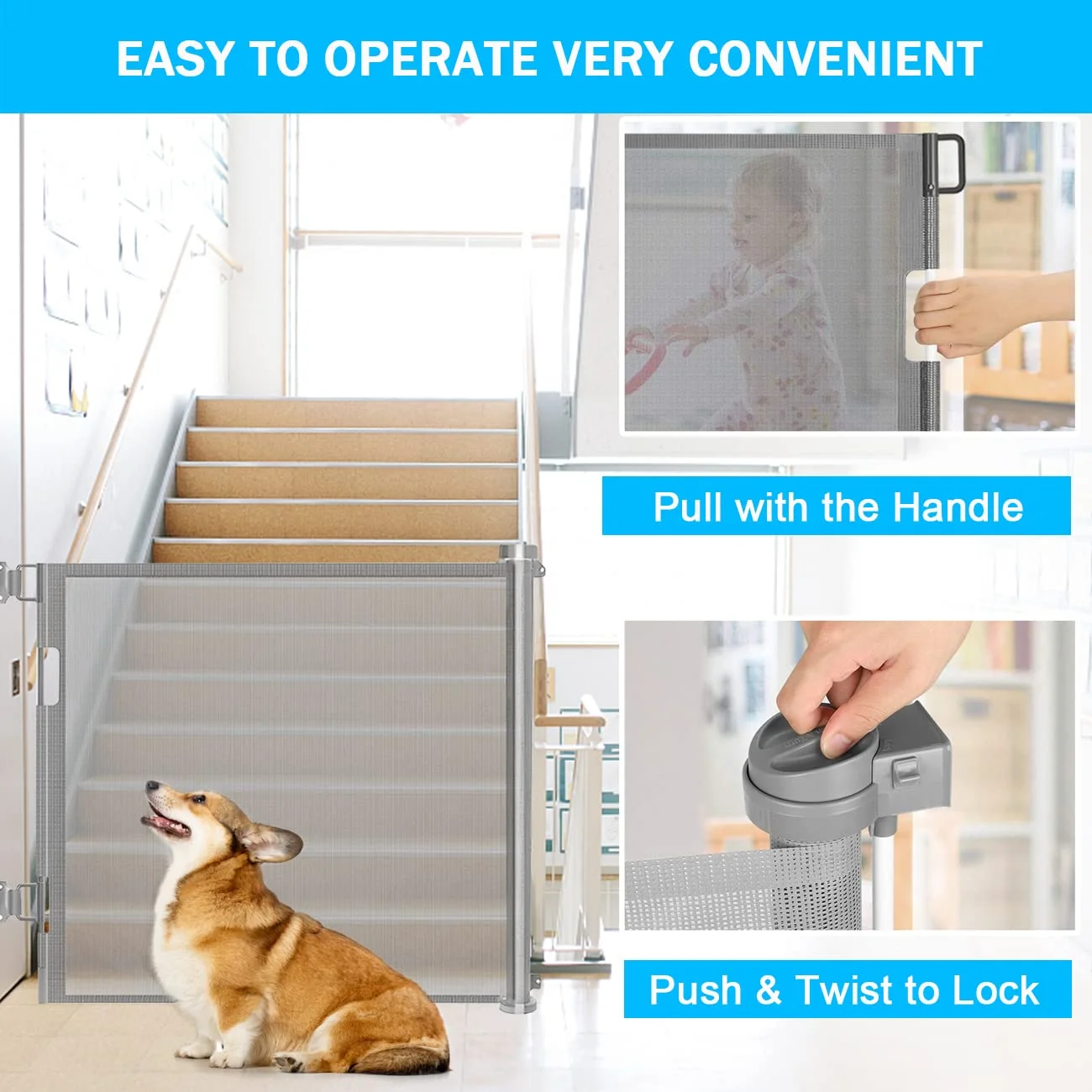 Retractable Baby Gates,150x86c - Baby Gate Extra Wide incelemesi ve fiyatı
