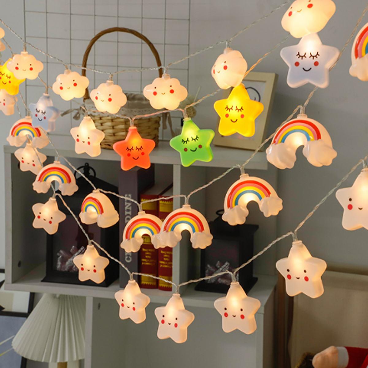 1.5m 10Led Colorful Cloud Star - Baby Nursery Light incelemesi ve fiyatı