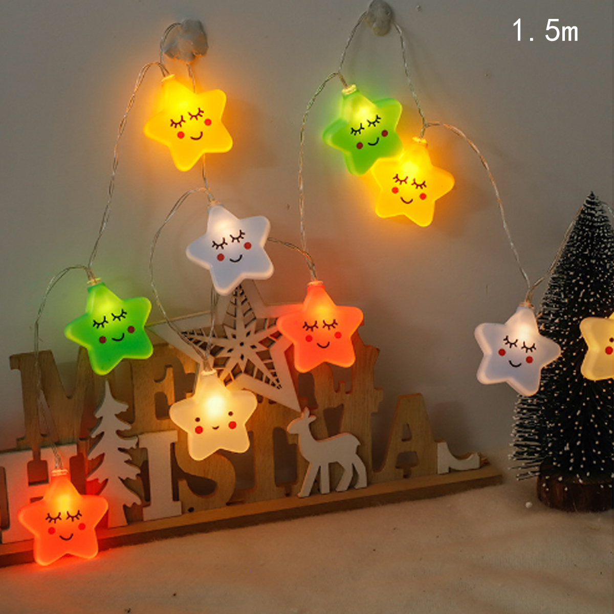 1.5m 10Led Colorful Cloud Star - Baby Nursery Light incelemesi ve fiyatı