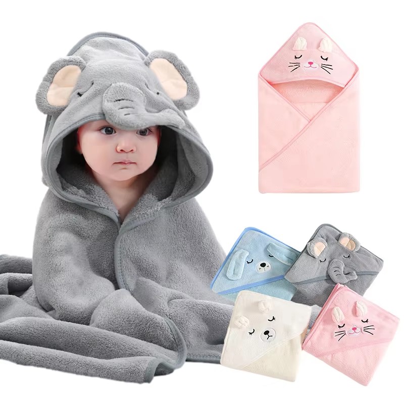 Cartoon Baby Bath Towels Soft  - Baby Nursery Items incelemesi ve fiyatı