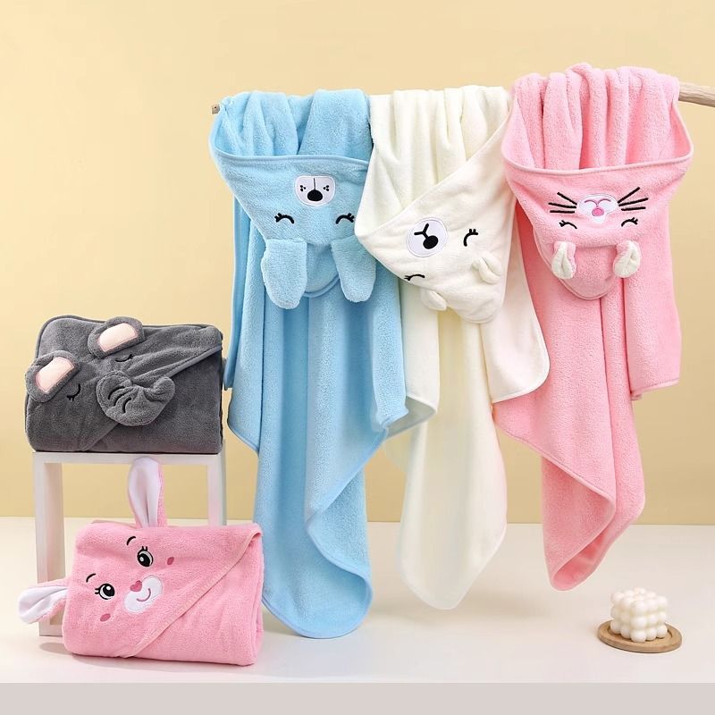 Cartoon Baby Bath Towels Soft  - Baby Nursery Items incelemesi ve fiyatı