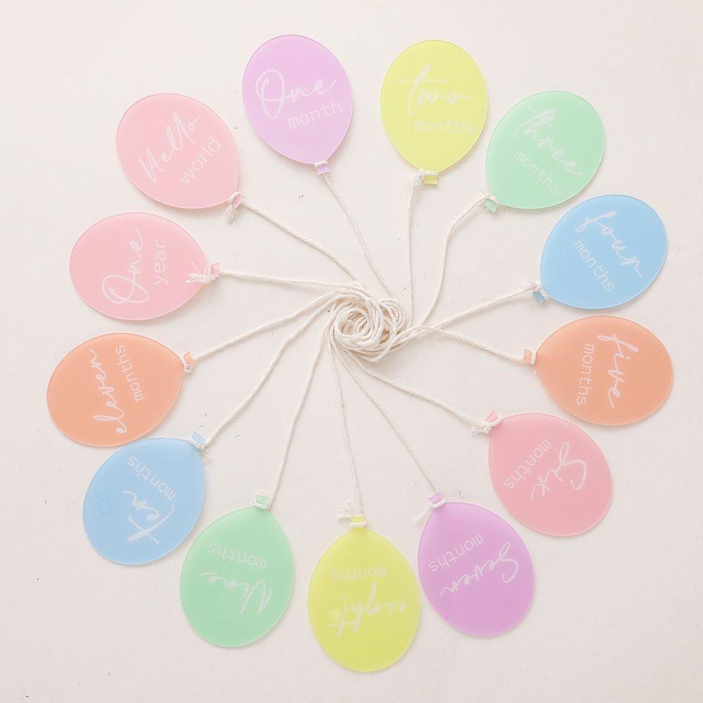 13PCS Acrylic Balloon Baby Mil - Baby Nursery Age incelemesi ve fiyatı