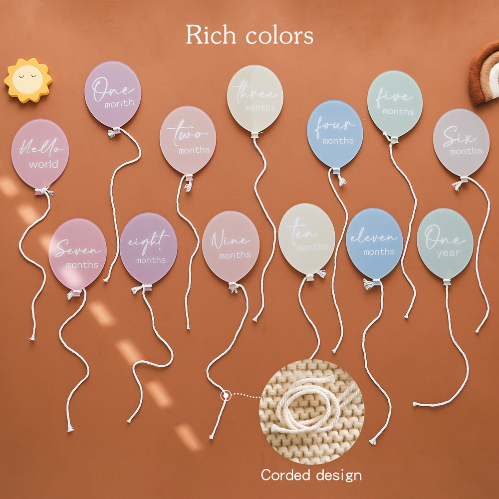 13PCS Acrylic Balloon Baby Mil - Baby Nursery Age incelemesi ve fiyatı