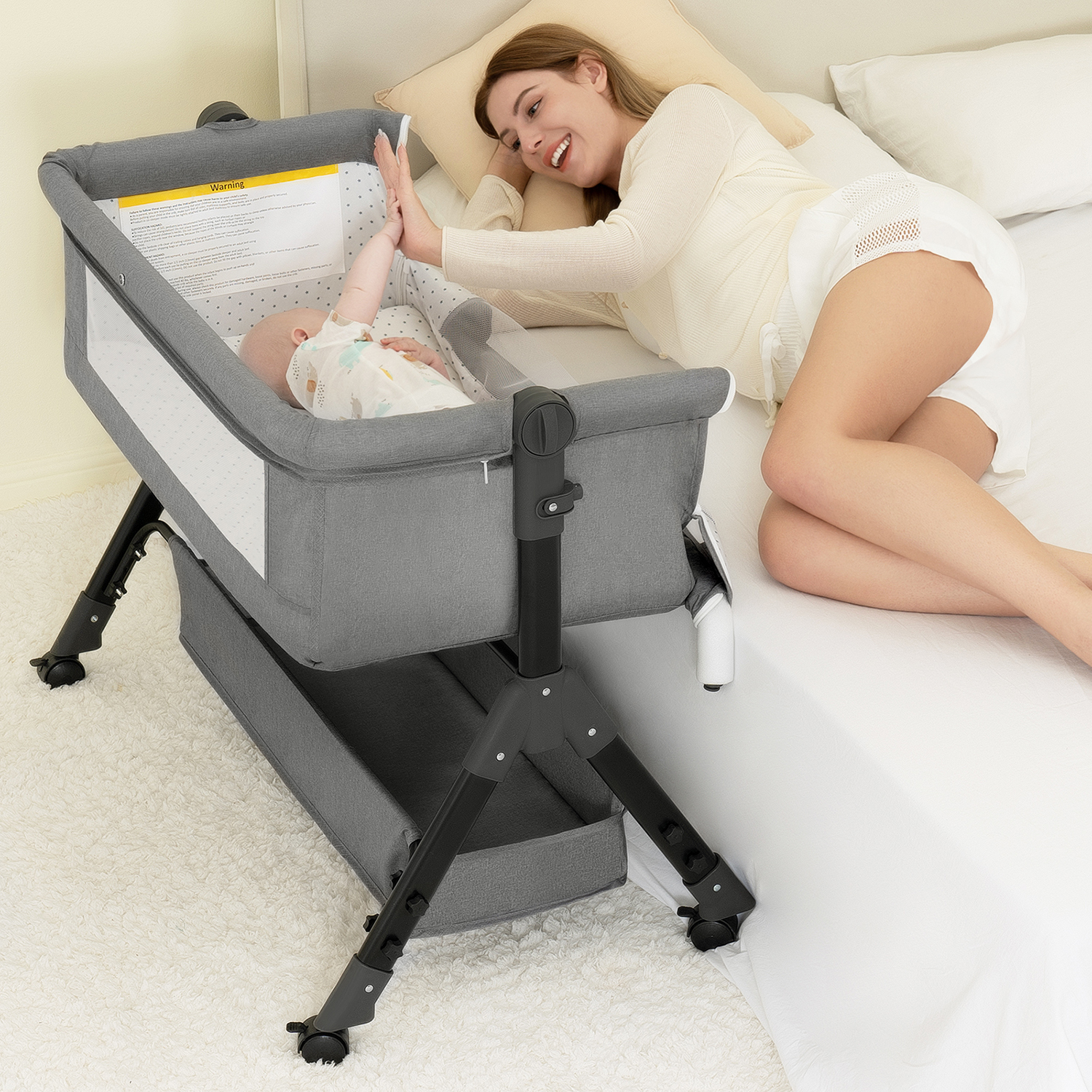 3 in 1 Baby Bassinet Bedside S - Bassinet Bedside Sleeper incelemesi ve fiyatı