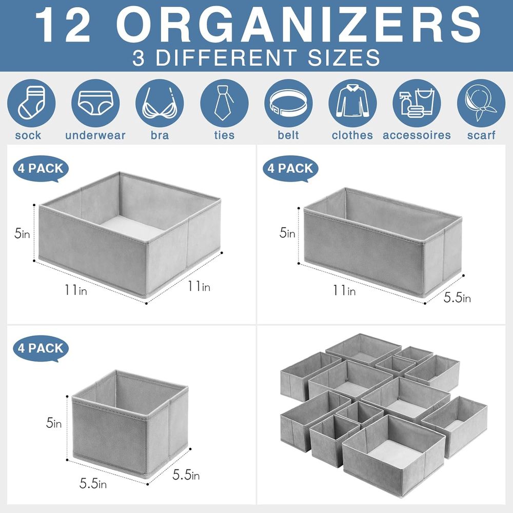 Organizer Clothes 12 Pack, Nur - Baby Nursery Closet Organization incelemesi ve fiyatı
