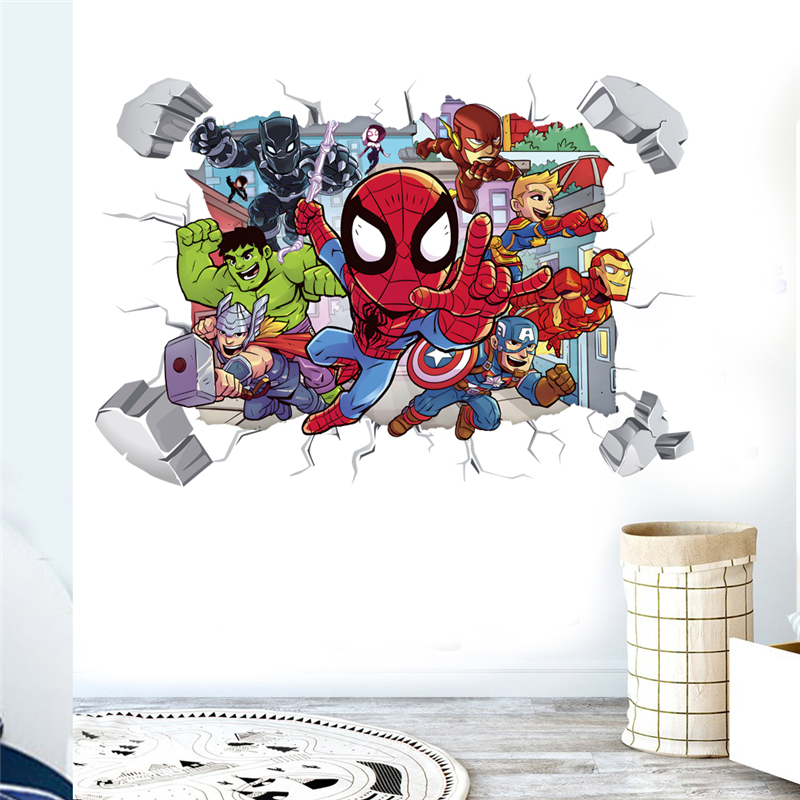 Marvel Superhero Avengers Wall - Baby Nursery Wall Decals incelemesi ve fiyatı