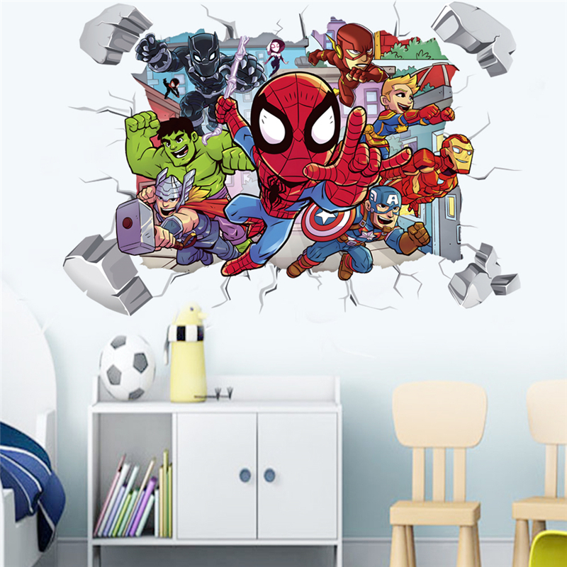 Marvel Superhero Avengers Wall - Baby Nursery Wall Decals incelemesi ve fiyatı