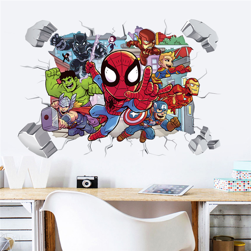 Marvel Superhero Avengers Wall - Baby Nursery Wall Decals incelemesi ve fiyatı