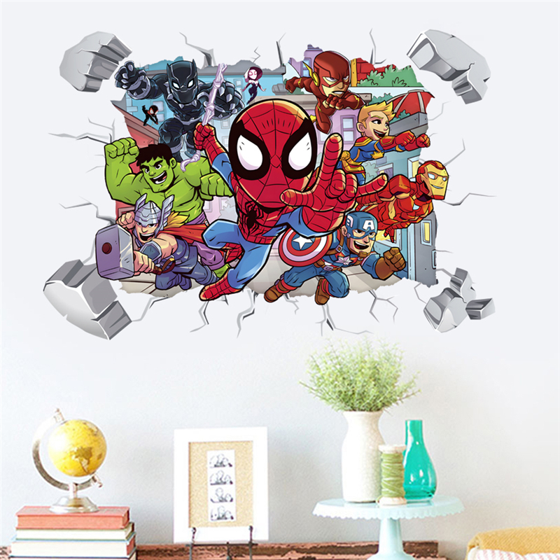 Marvel Superhero Avengers Wall - Baby Nursery Wall Decals incelemesi ve fiyatı