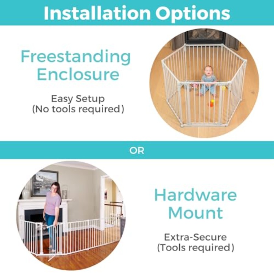 3 In 1 Metal Superyard Baby Pl - Baby Gate Extra Wide incelemesi ve fiyatı