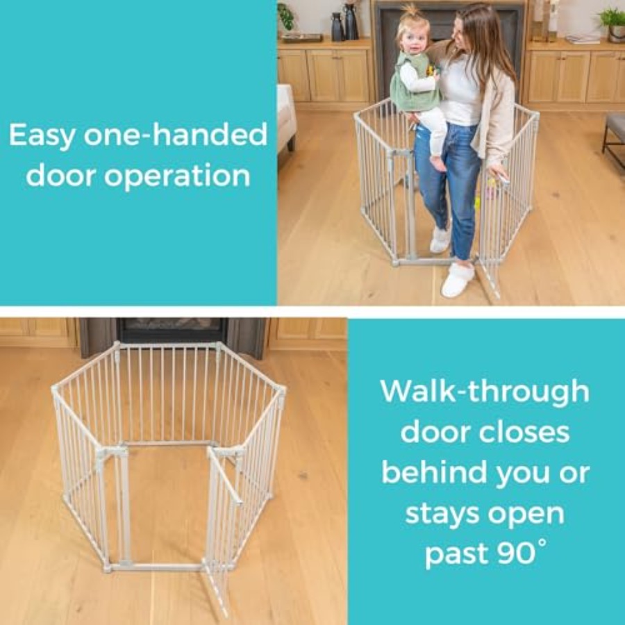 3 In 1 Metal Superyard Baby Pl - Baby Gate Extra Wide incelemesi ve fiyatı