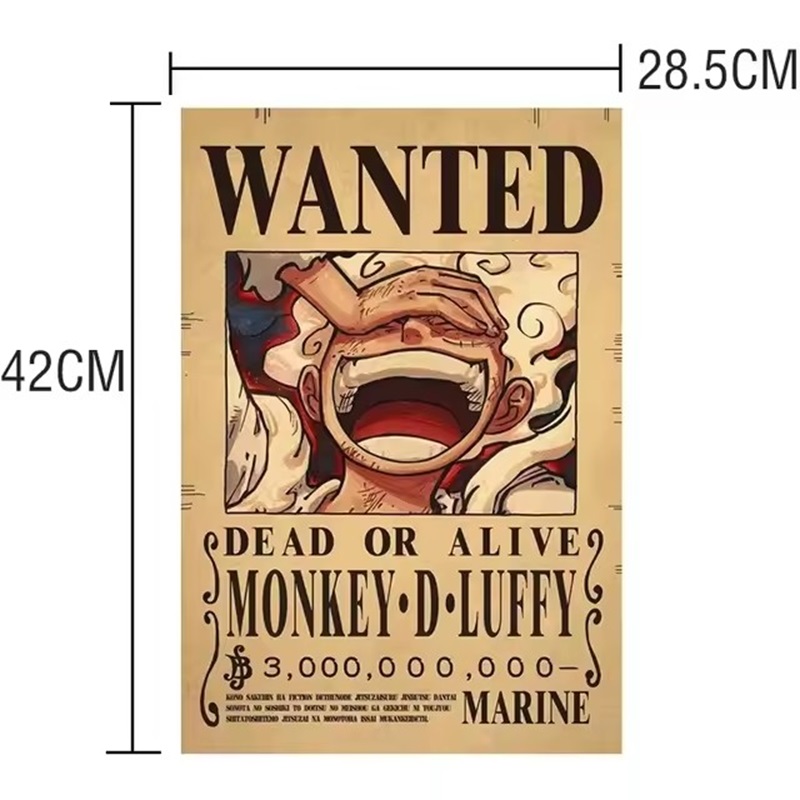 Anime One Piece Bounty Wanted  - Baby Nursery Wall Decals incelemesi ve fiyatı