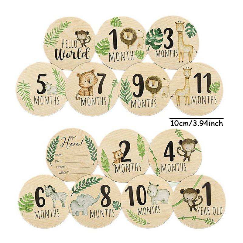 7pcs Wooden Baby Milestone Car - Milestone Card Set incelemesi ve fiyatı