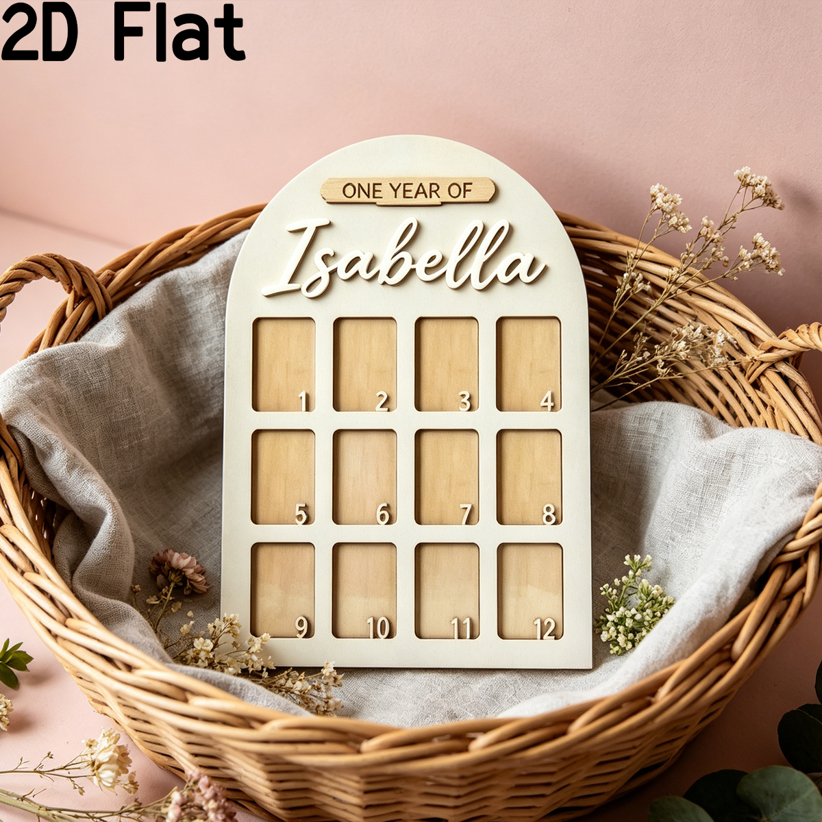 1Pc Custom Photo Record Board  - Baby Nursery Wall Decor incelemesi ve fiyatı