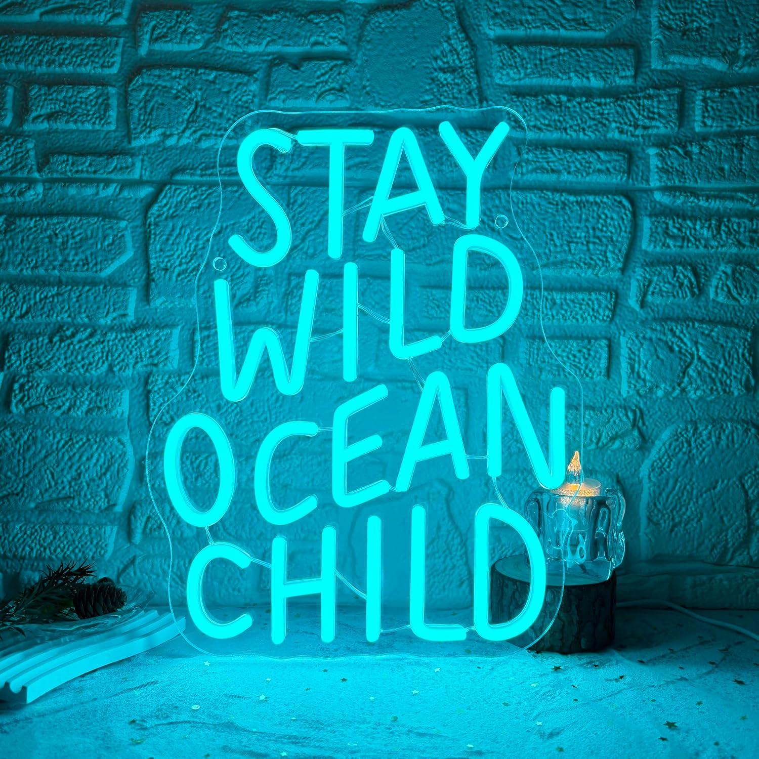 Stay Wild Ocean Child Neon Sig - Baby Nursery Light incelemesi ve fiyatı