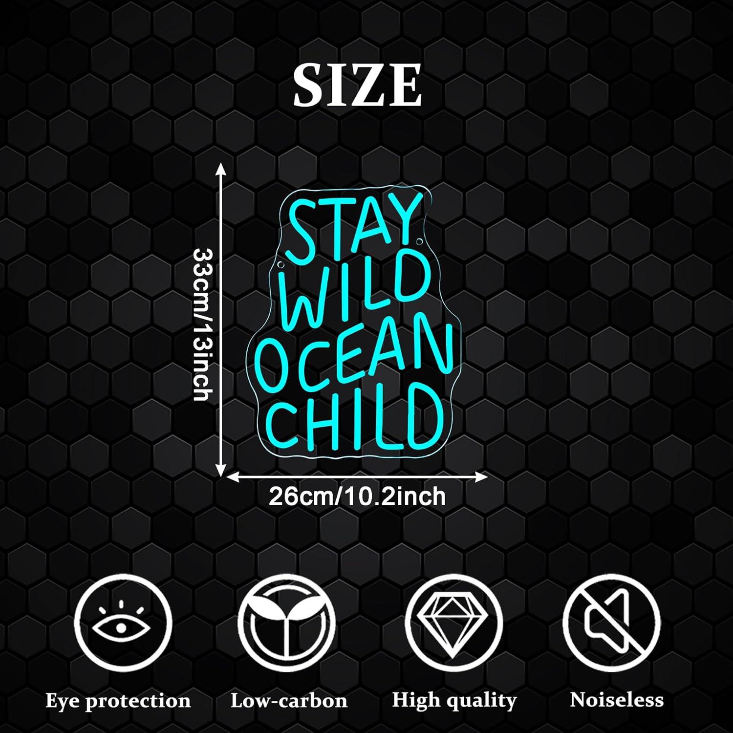 Stay Wild Ocean Child Neon Sig - Baby Nursery Light incelemesi ve fiyatı