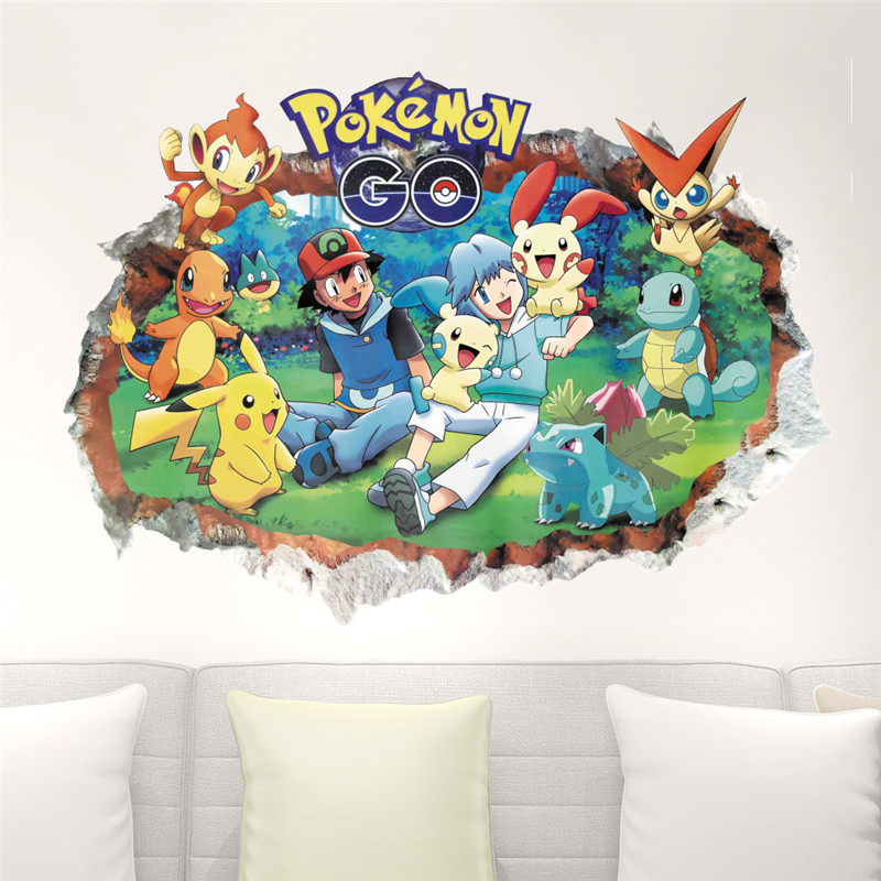Cartoon Pokémon Pikachu Wall S - Baby Nursery Wall Decals incelemesi ve fiyatı