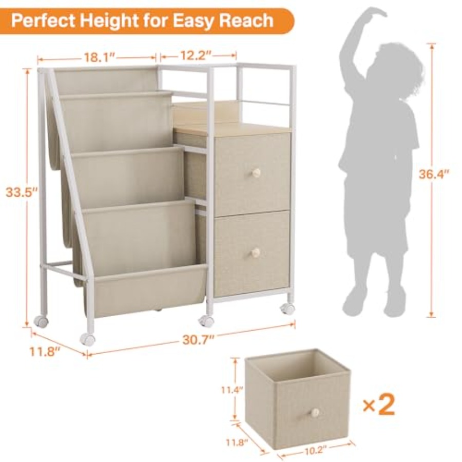 Book Shelf for Rooms Toddler B - Baby Nursery Bookcase incelemesi ve fiyatı