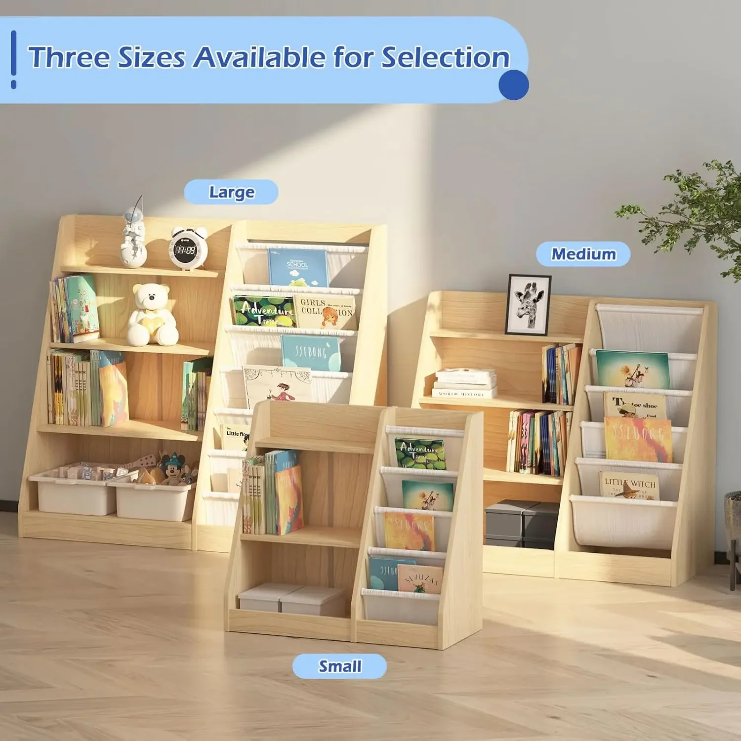 4 Tier Kids Bookshelf Baby Tod - Baby Nursery Bookcase incelemesi ve fiyatı