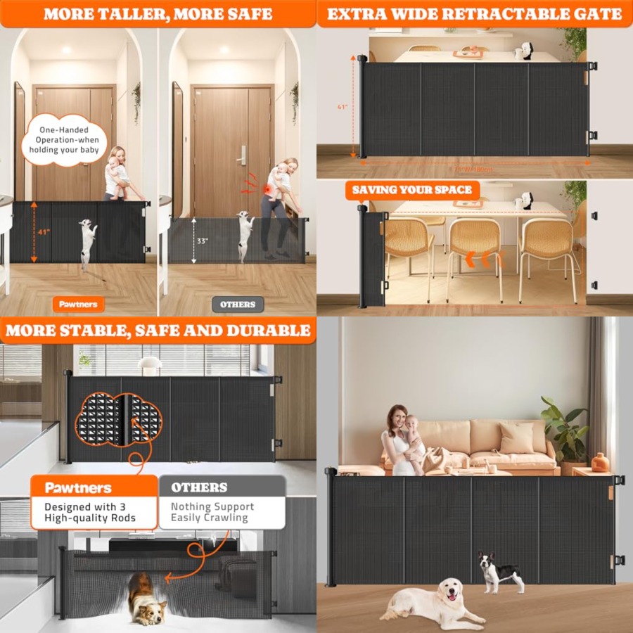 Retractable Baby Gates Extra W - Baby Gate Extra Wide incelemesi ve fiyatı