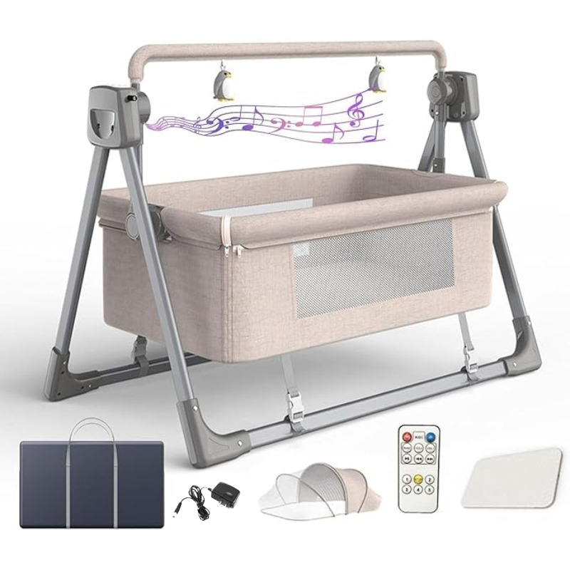 Rocking Bassinet for Baby Auto - Bassinet Bedside Sleeper incelemesi ve fiyatı