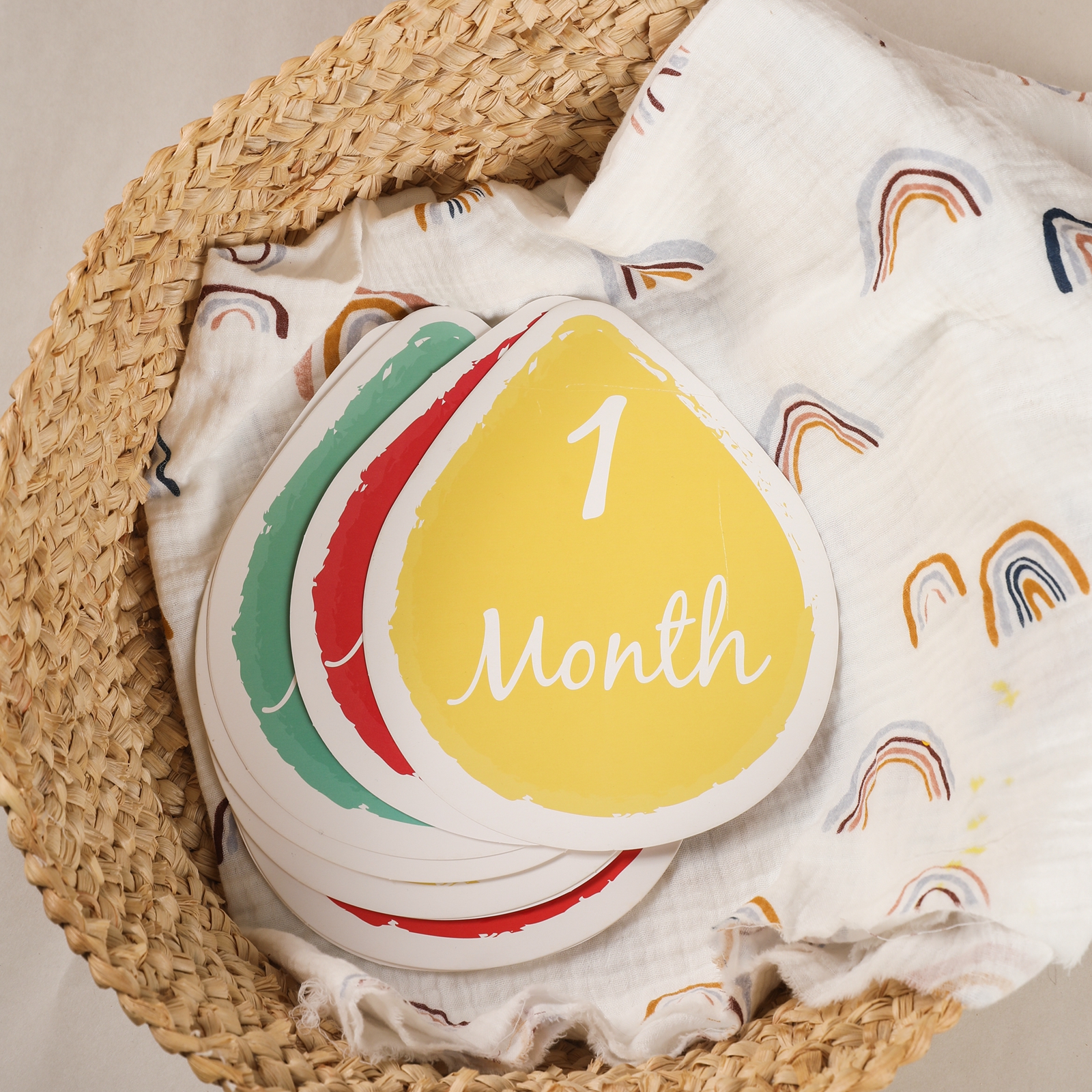 Baby Milestone Number Monthly  - Milestone Card Set incelemesi ve fiyatı