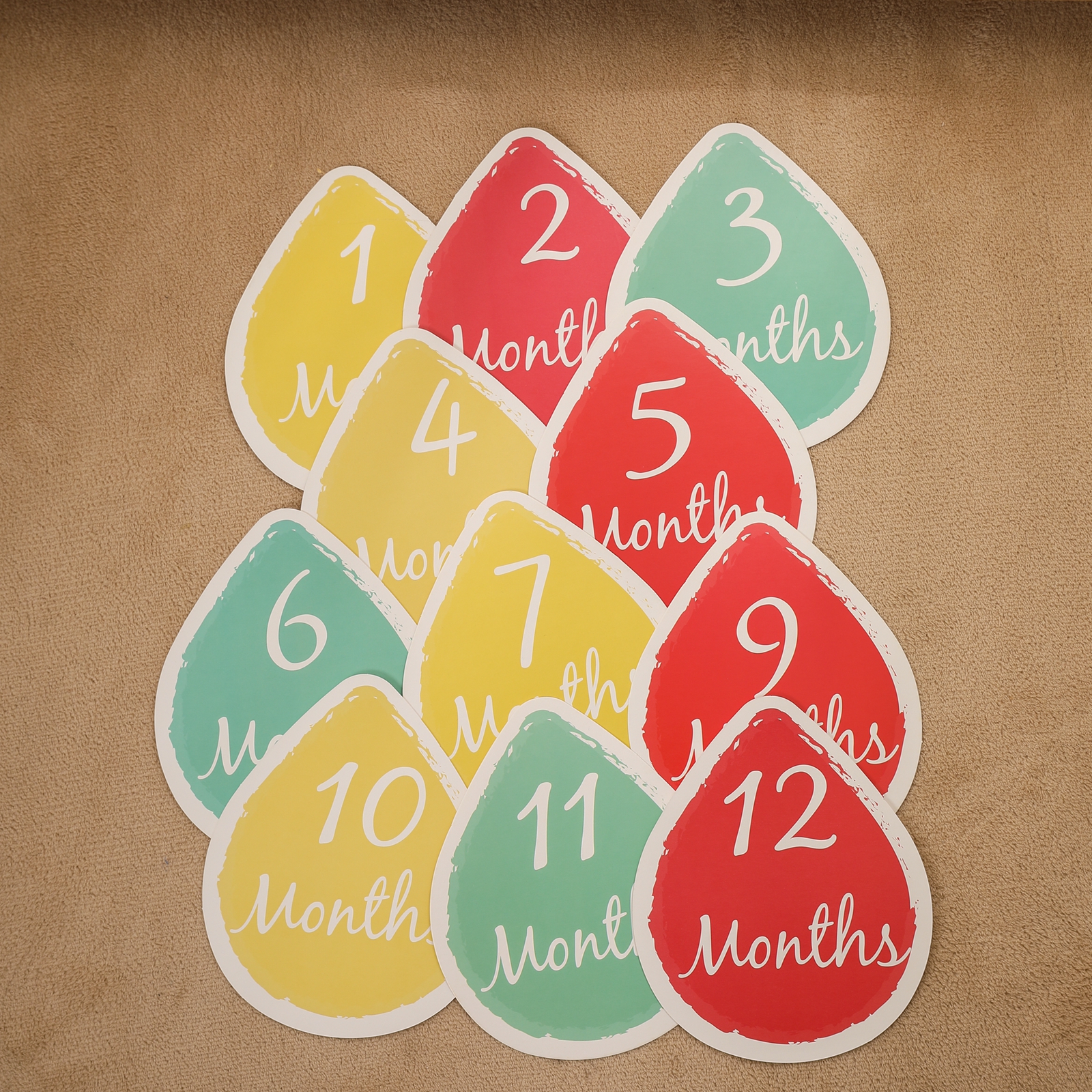 Baby Milestone Number Monthly  - Milestone Card Set incelemesi ve fiyatı