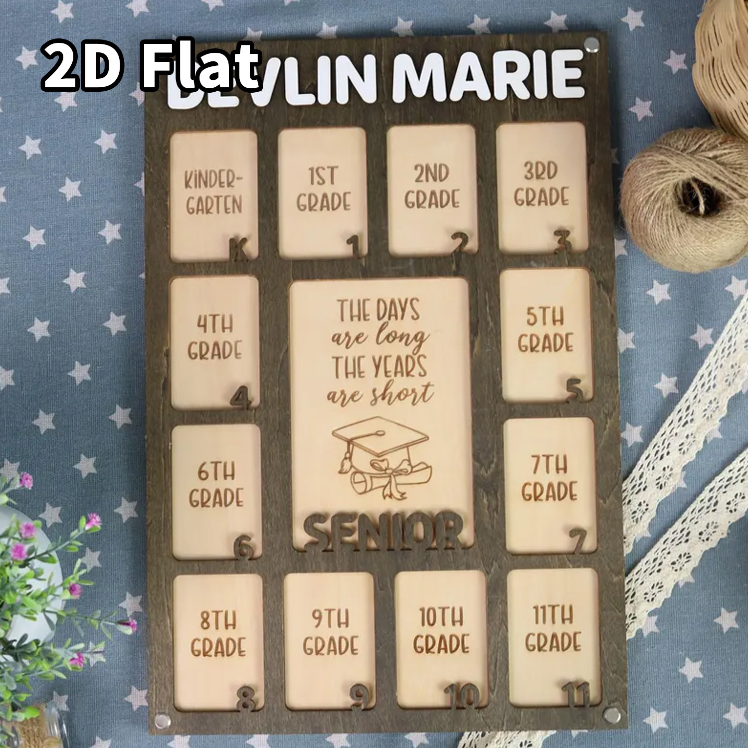 1Pc Custom Grade Photo Frame W - Baby Nursery Wall Decor incelemesi ve fiyatı