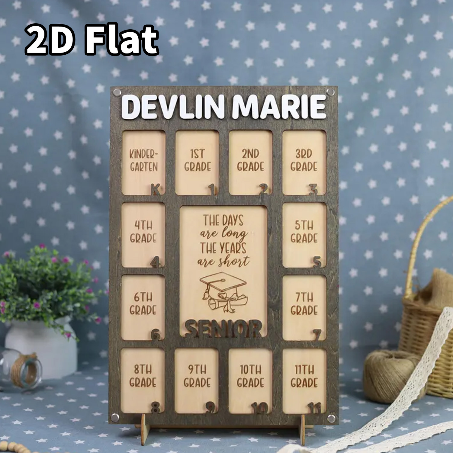 1Pc Custom Grade Photo Frame W - Baby Nursery Wall Decor incelemesi ve fiyatı
