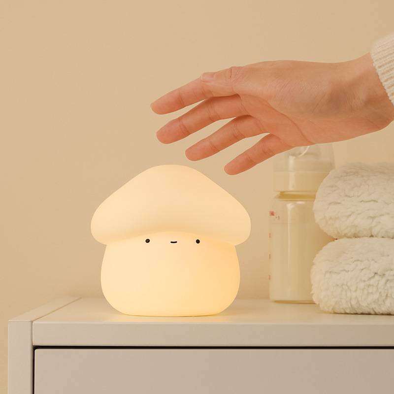 1Pcs Mushroom Head Silicone Ni - Baby Nursery Light incelemesi ve fiyatı