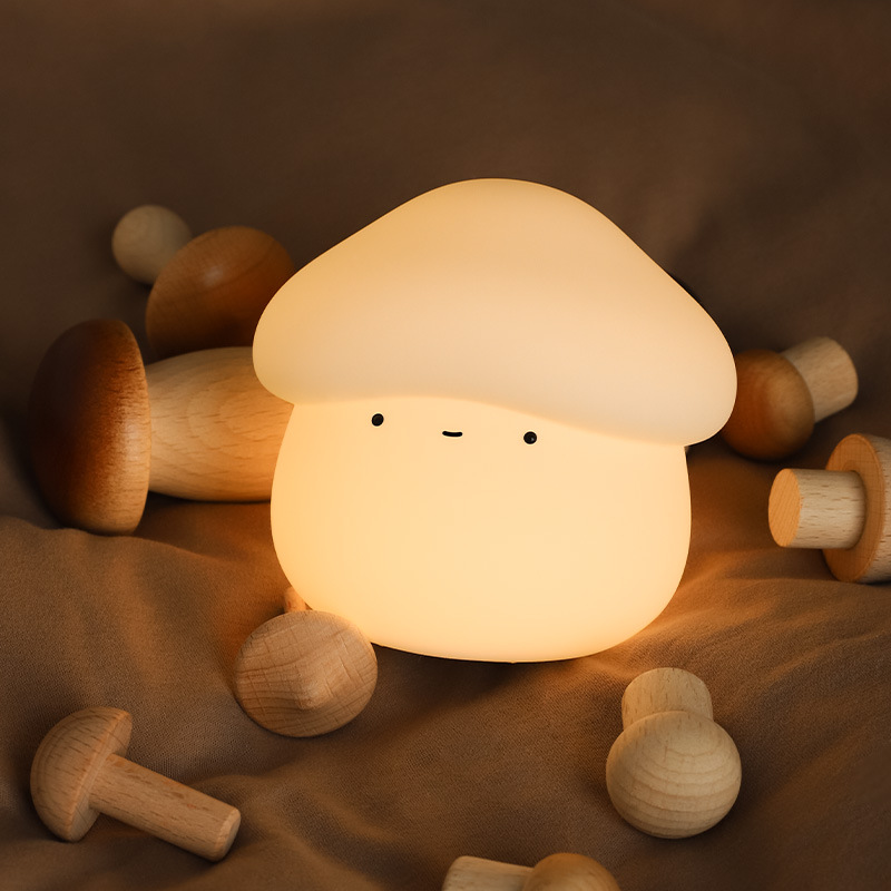 1Pcs Mushroom Head Silicone Ni - Baby Nursery Light incelemesi ve fiyatı
