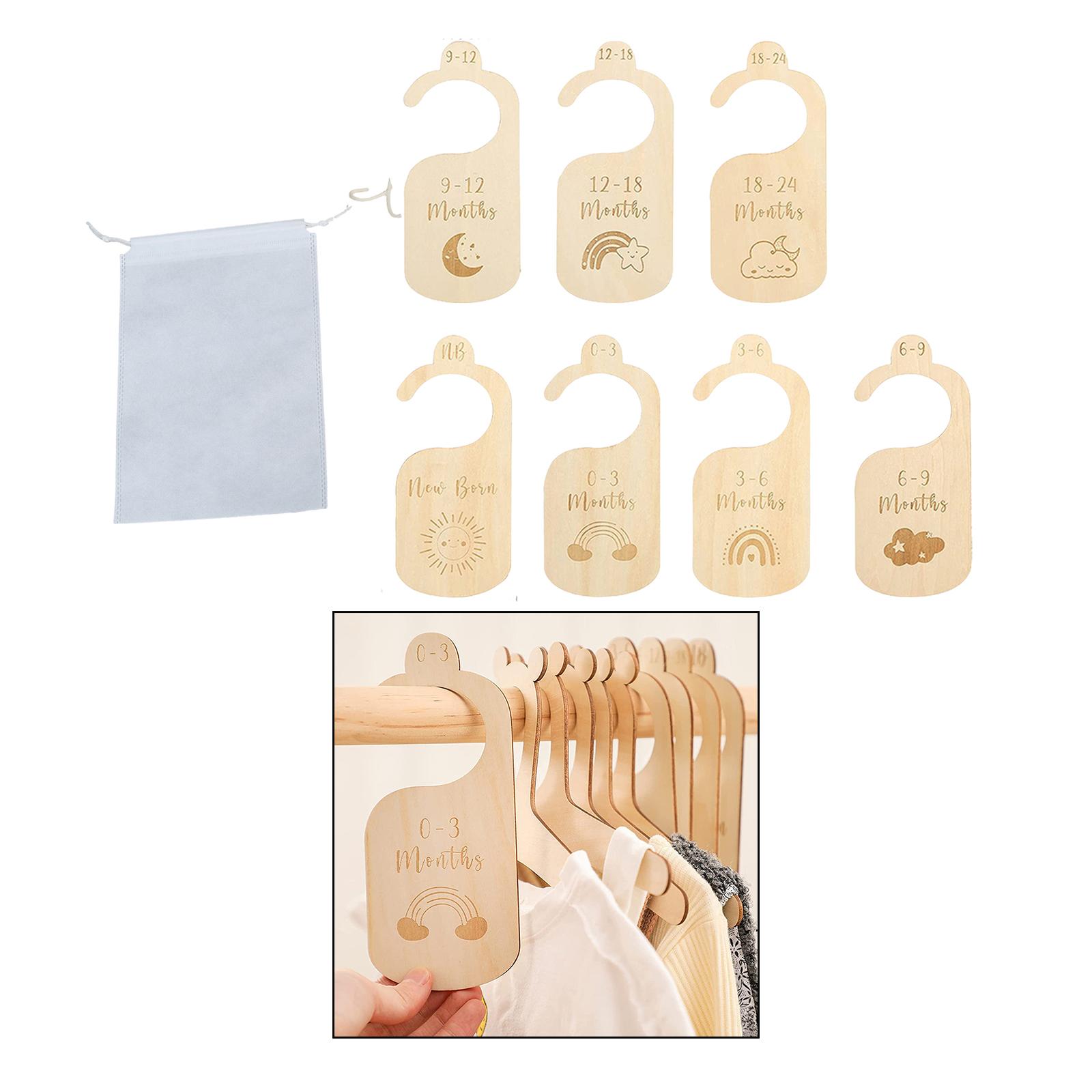 7x Baby Clothes Size Hanger Or - Baby Nursery Age incelemesi ve fiyatı