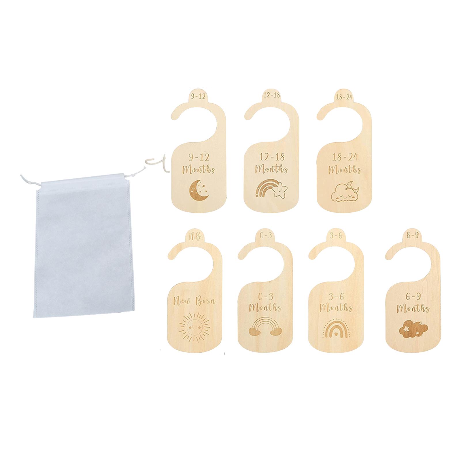7x Baby Clothes Size Hanger Or - Baby Nursery Age incelemesi ve fiyatı