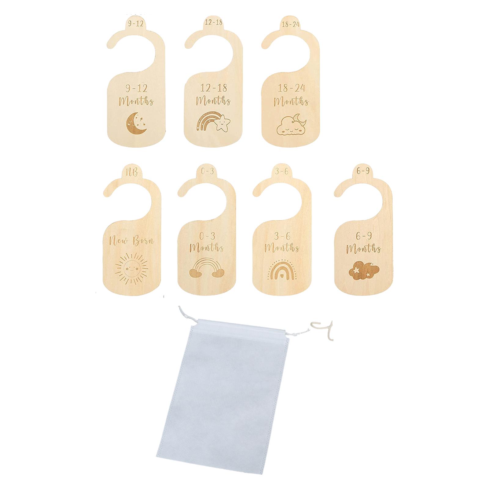 7x Baby Clothes Size Hanger Or - Baby Nursery Age incelemesi ve fiyatı