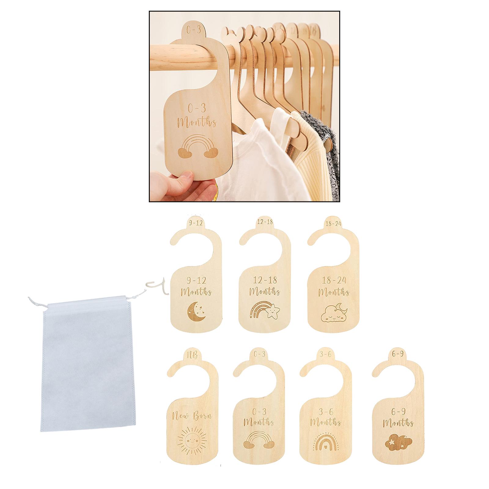 7x Baby Clothes Size Hanger Or - Baby Nursery Age incelemesi ve fiyatı