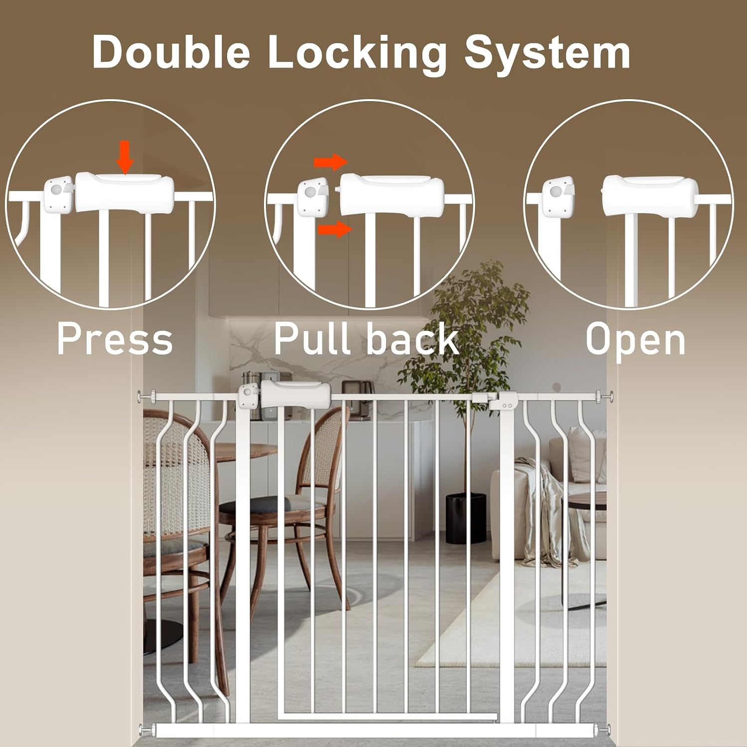 Extra Wide Pressure Mount Baby - Baby Gate Extra Wide incelemesi ve fiyatı