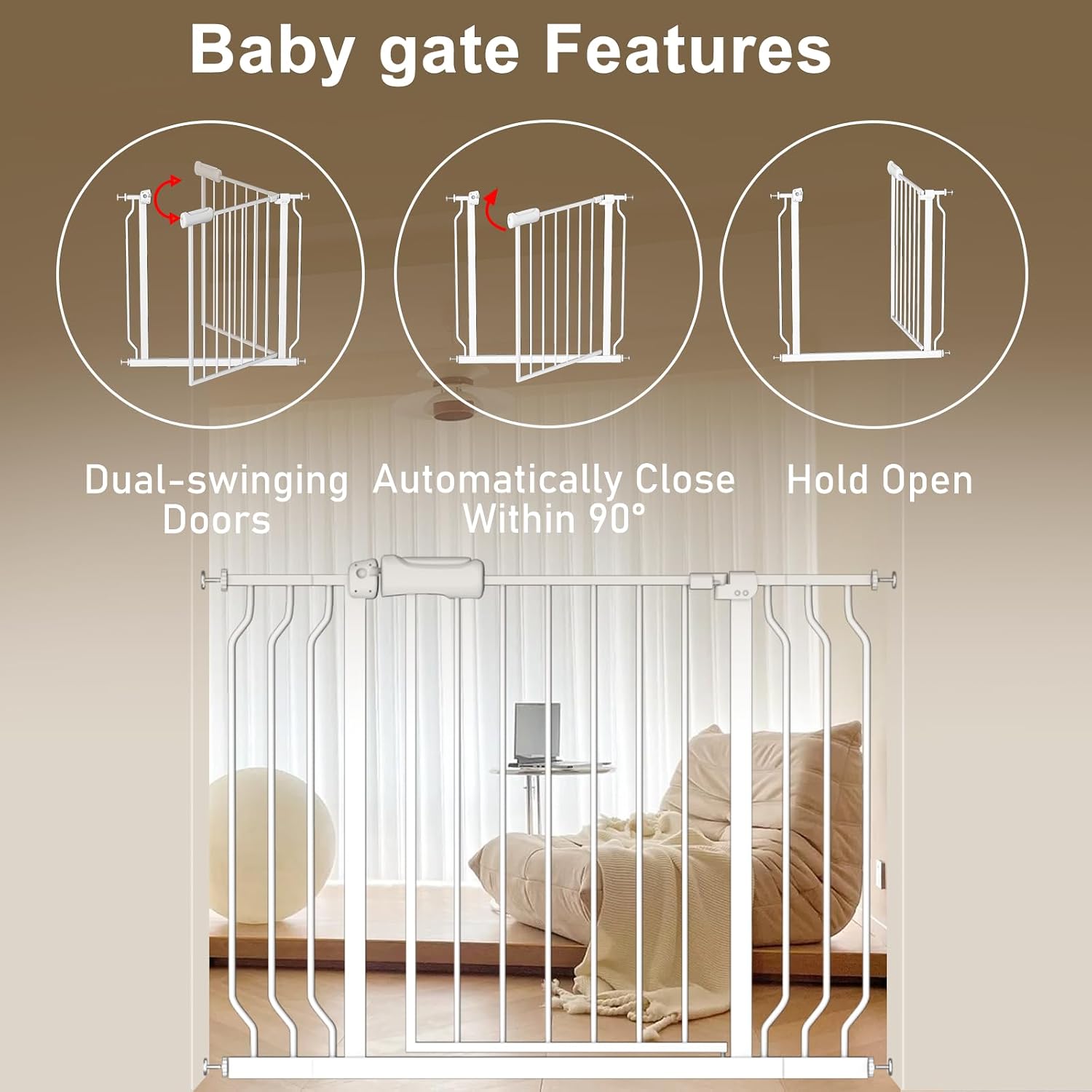 Extra Wide Pressure Mount Baby - Baby Gate Extra Wide incelemesi ve fiyatı