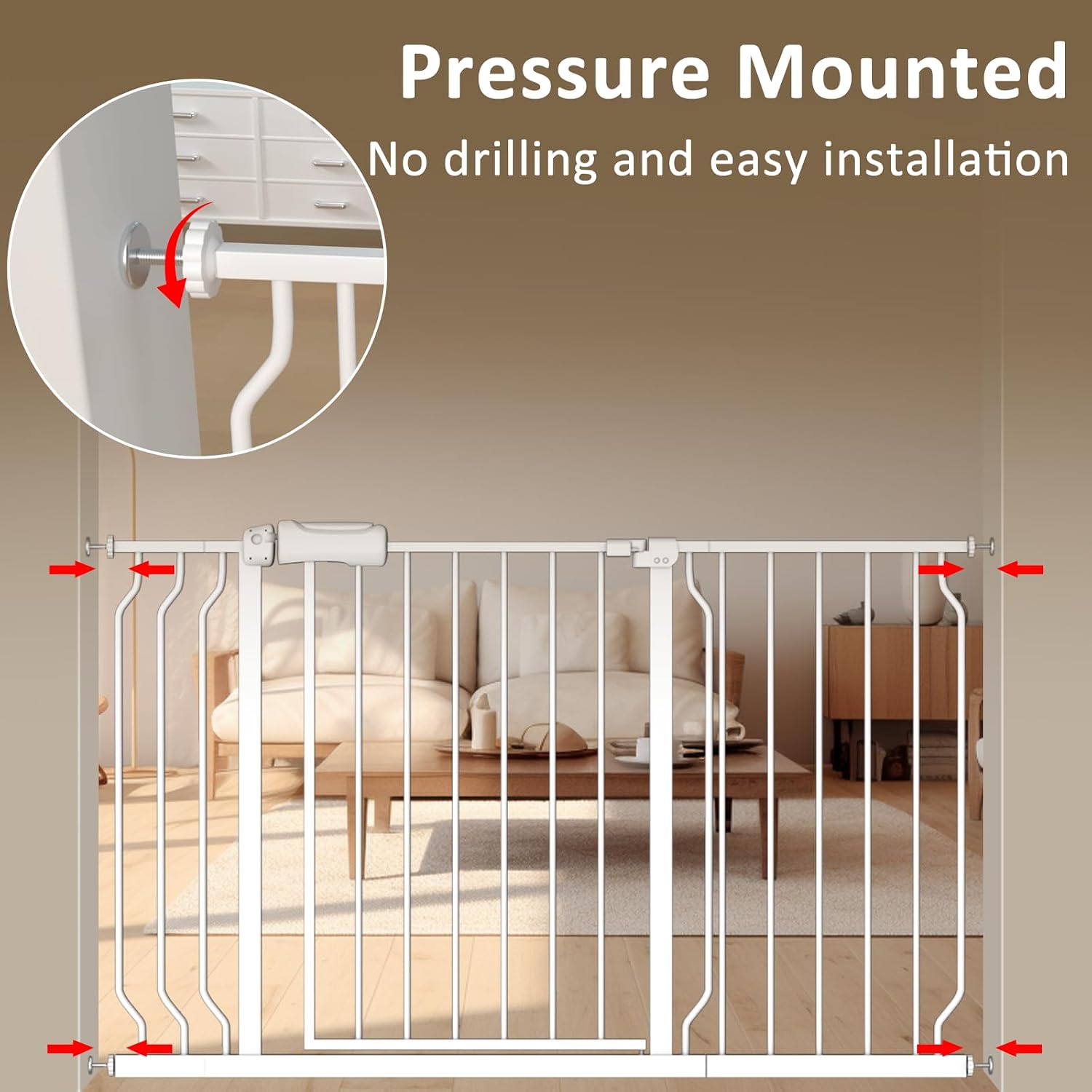 Extra Wide Pressure Mount Baby - Baby Gate Extra Wide incelemesi ve fiyatı