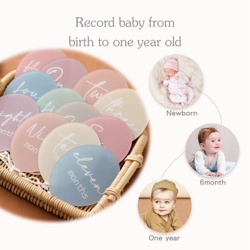 13pcs Baby Acrylic Balloon Mil - Milestone Card Set incelemesi ve fiyatı