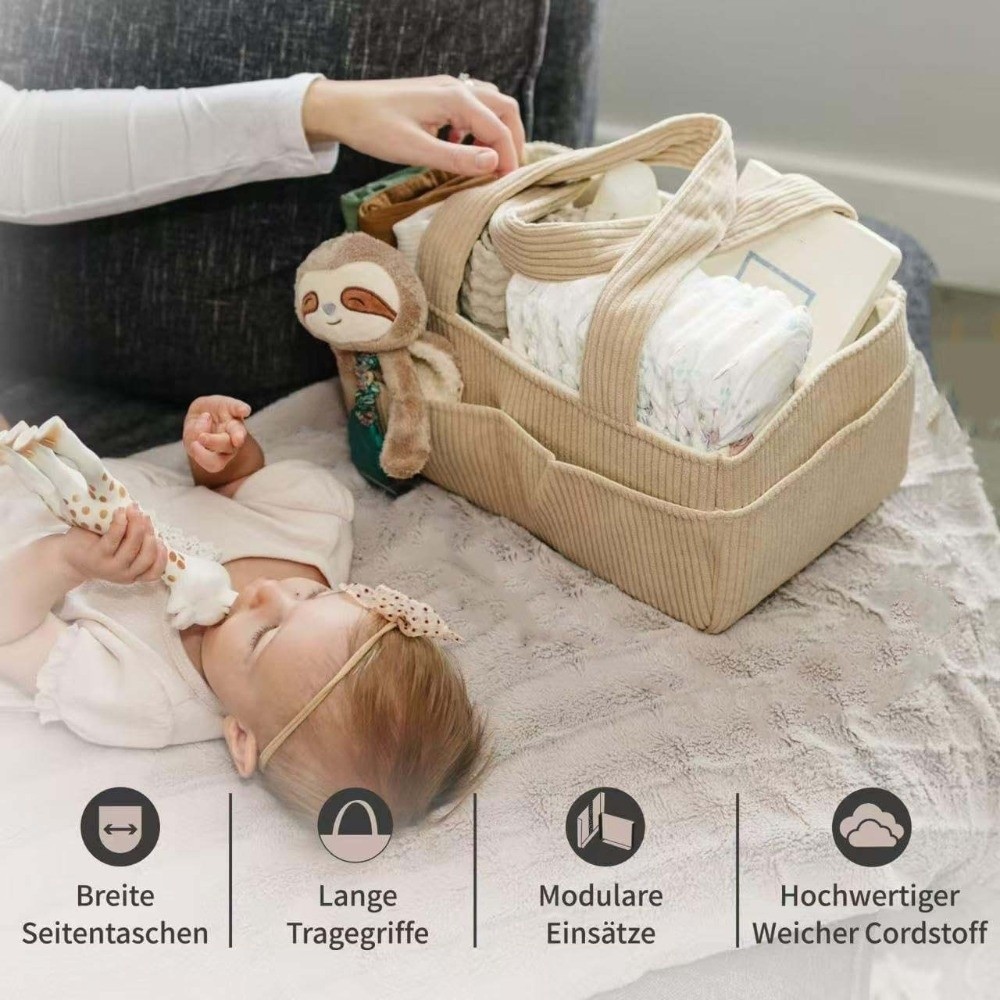 Corduroy Bag Large Capacity Di - Baby Nursery Backpack incelemesi ve fiyatı