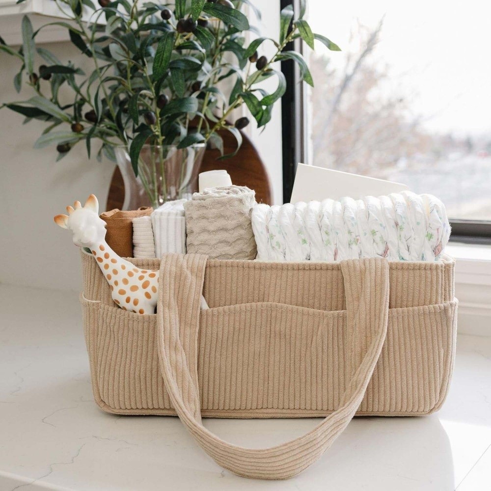 Corduroy Bag Large Capacity Di - Baby Nursery Backpack incelemesi ve fiyatı