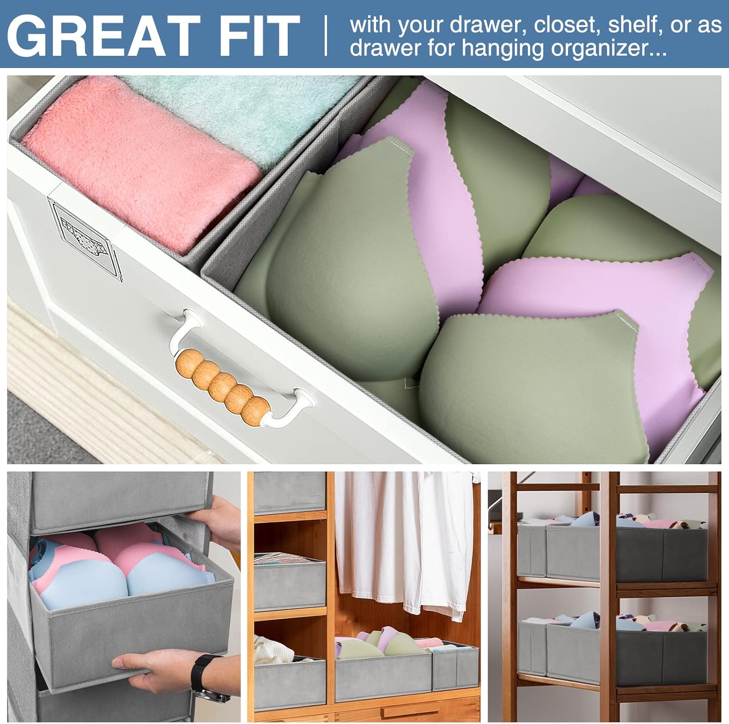 Drawer Organizer Clothes 12 Pa - Baby Nursery Closet Organization incelemesi ve fiyatı