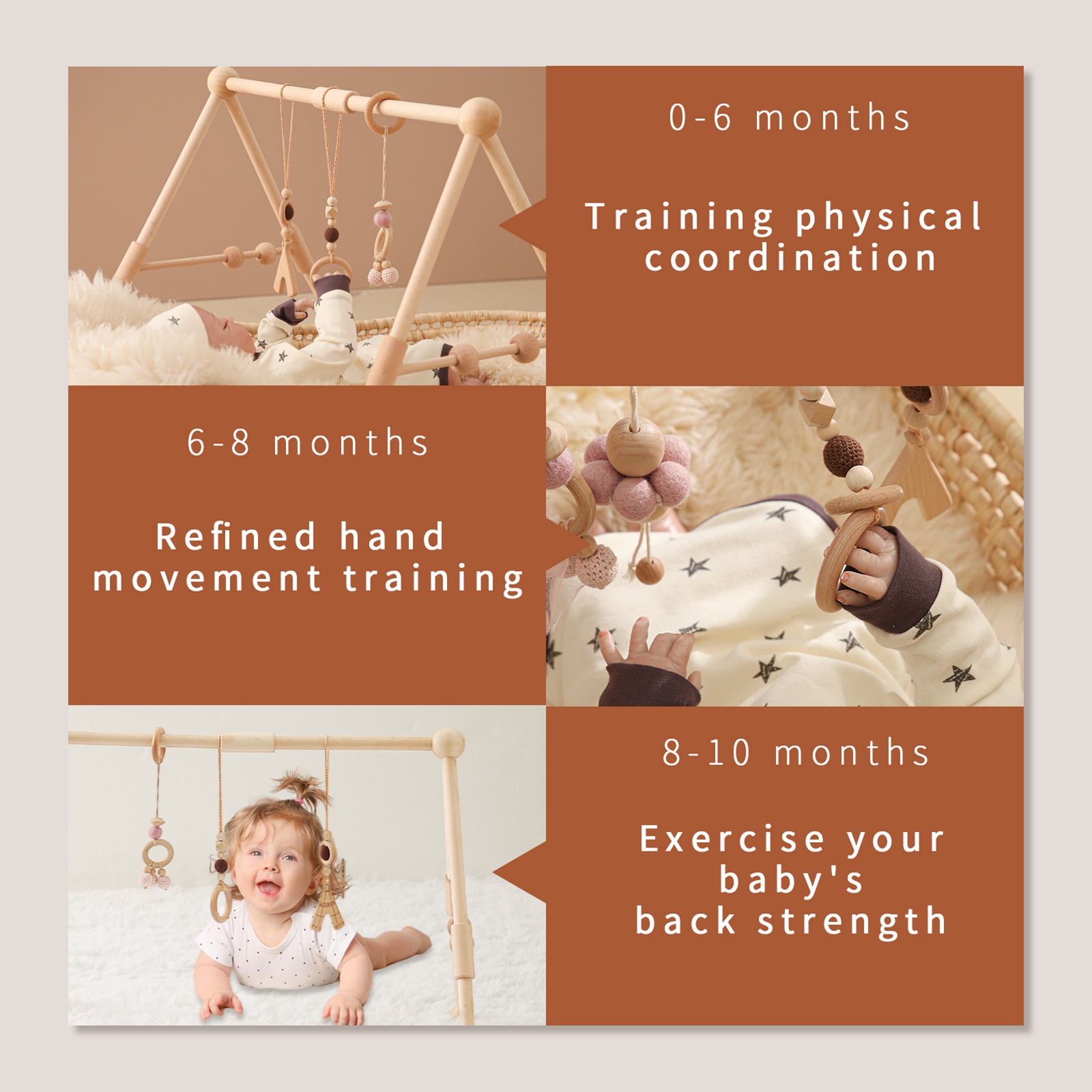 Baby Wooden Toys Play Gym Ordi - Baby Nursery Items incelemesi ve fiyatı