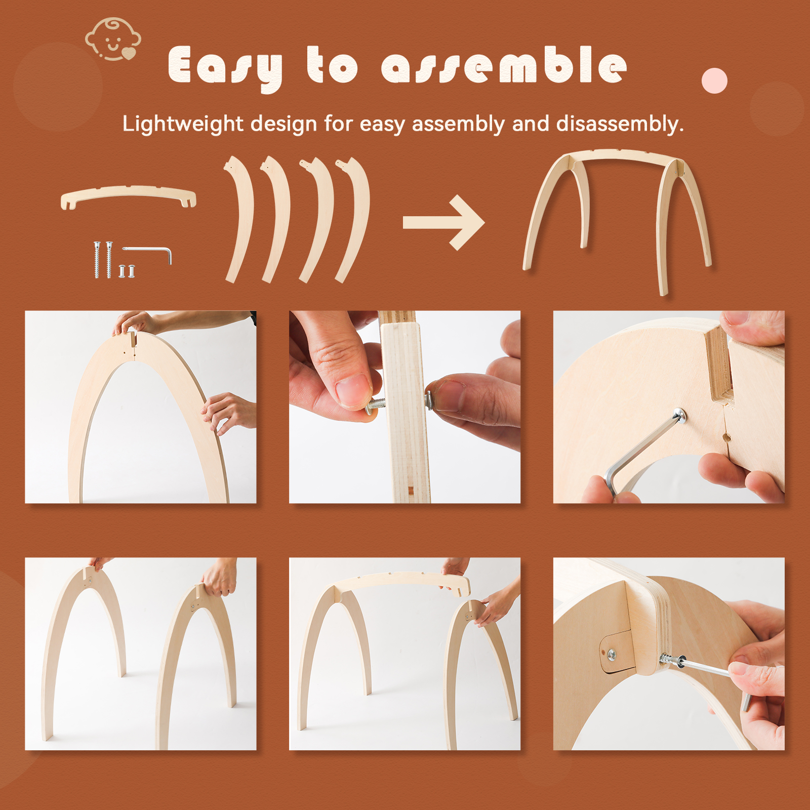 Baby Wooden Toys Play Gym Ordi - Baby Nursery Items incelemesi ve fiyatı