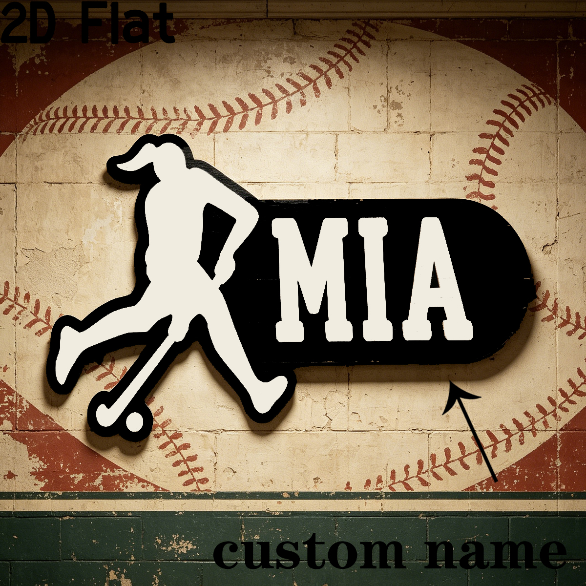 1Pc Custom Sports Hockey Woode - Baby Nursery Wall Decor incelemesi ve fiyatı