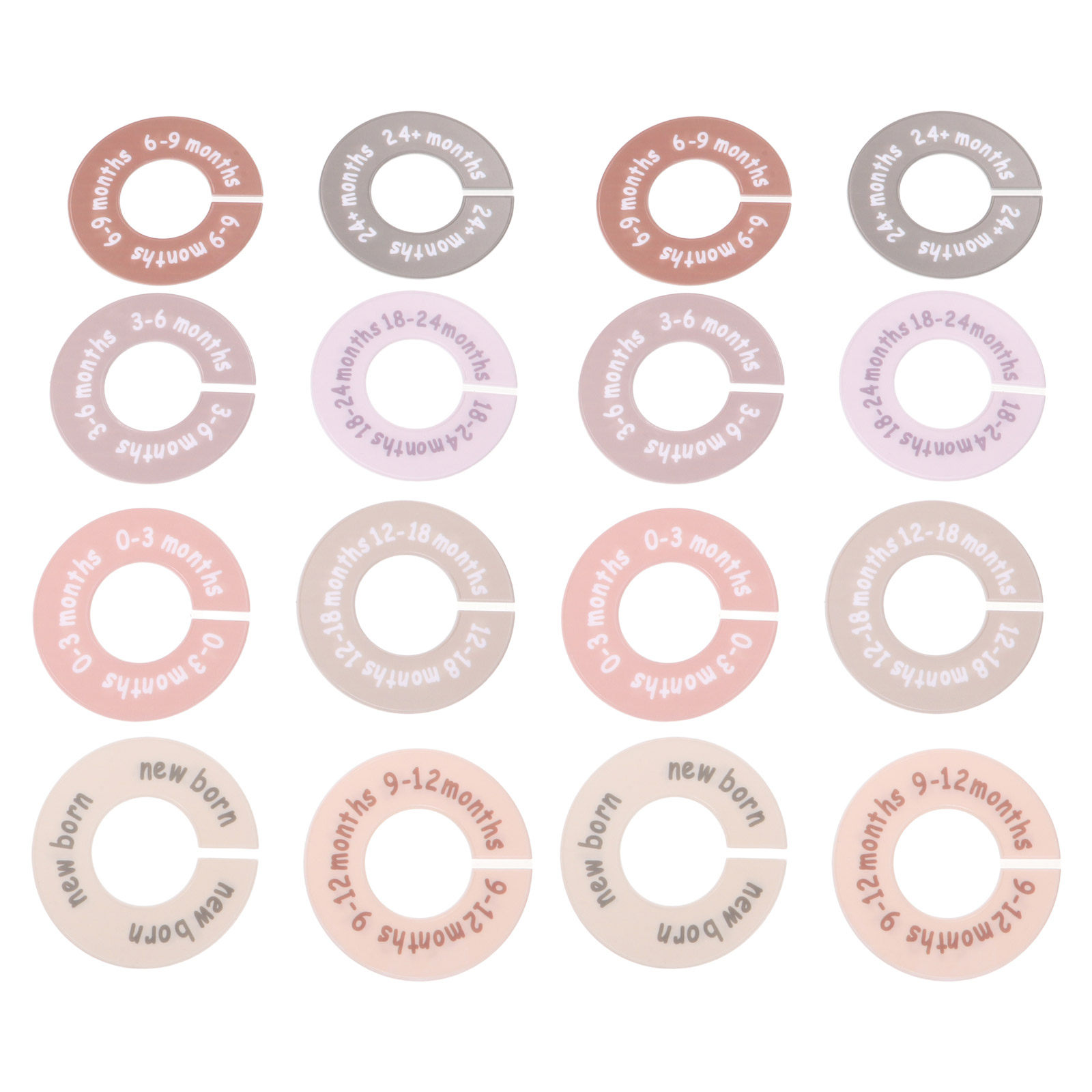 1Set Round Closet Dividers Pla - Baby Nursery Closet Organization incelemesi ve fiyatı