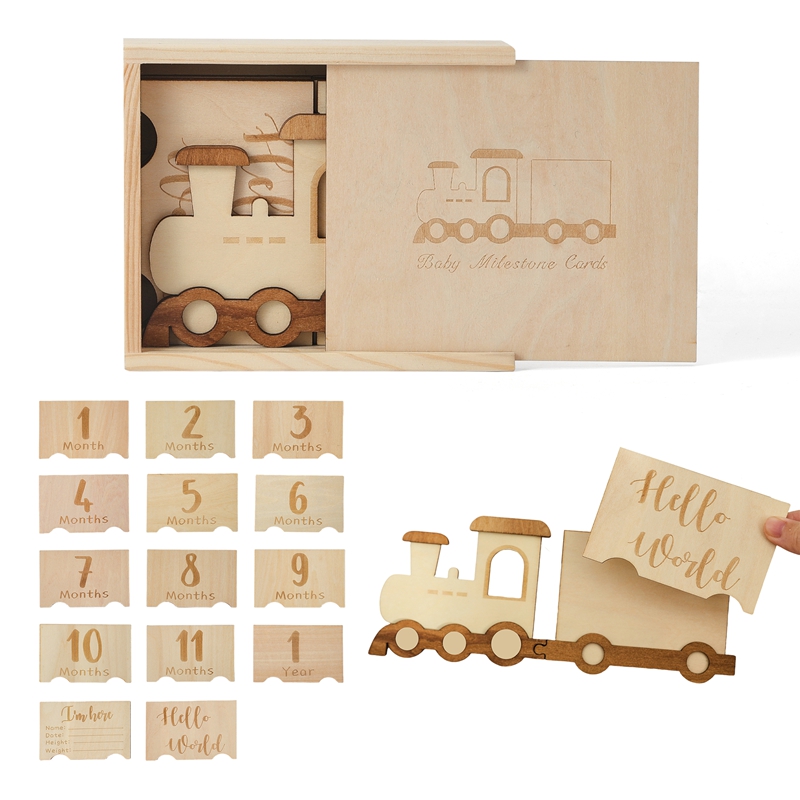Wooden Baby Monthly Milestone  - Milestone Card Set incelemesi ve fiyatı